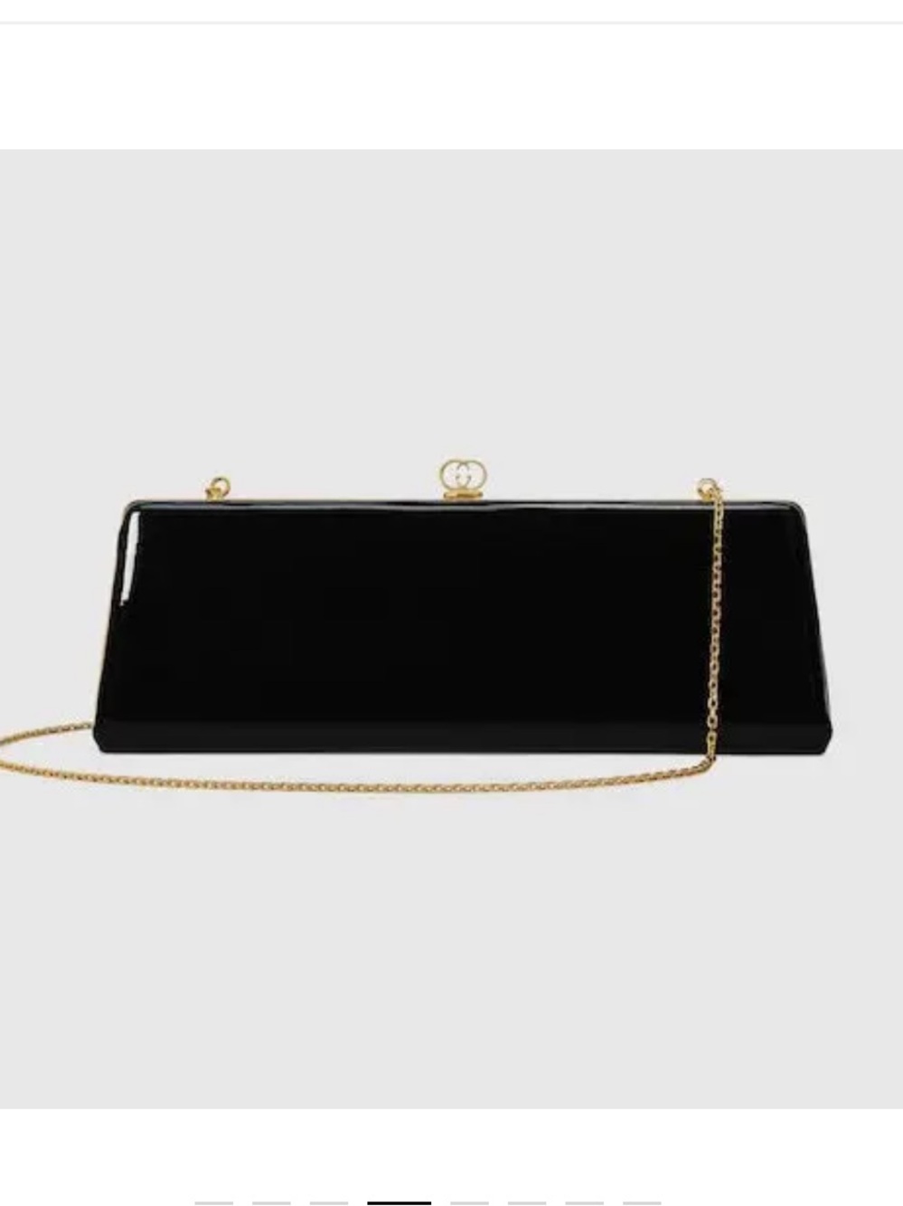 ISO Gucci Broadway Small Patent Leather Evening Bag